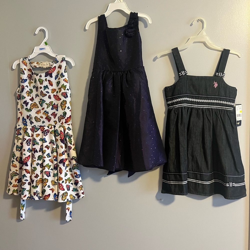 U.S. Polo Assn. White and Red Sleeveless Sundress
